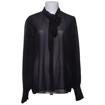 Blouse lavallière (Noir) de Just Polyester