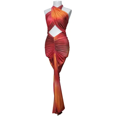 Maxi jurk (Rood, Oranje, Meerkleurig) van NLY One