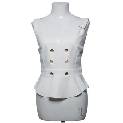Peplum top (White) from Lynne Elastane, Polyester