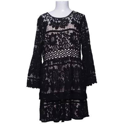 Dress (Black, Beige) from Kensie Cotton, Polyamide, Polyester