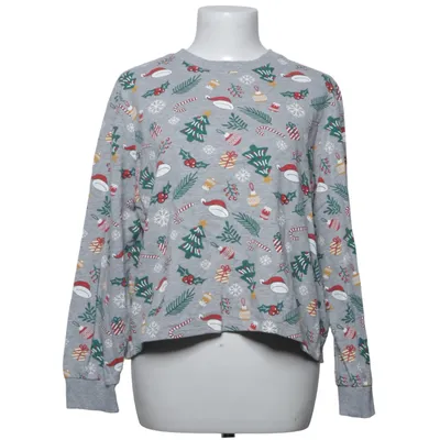 Julesweater (Grå, Flerfarvet) fra Fire & Glory Bomuld, Viscose