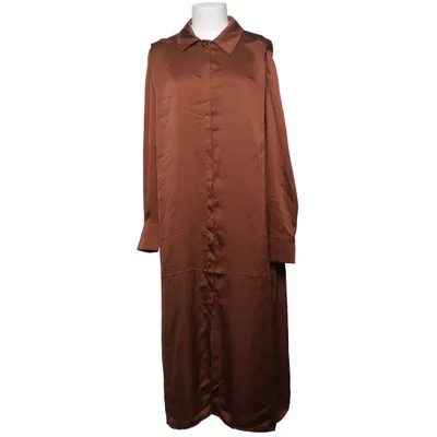 Skjortekjole (Brun) fra Lindex Polyester