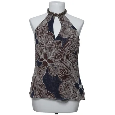 Halter neck top (Blue, Brown, White) from Trina Turk