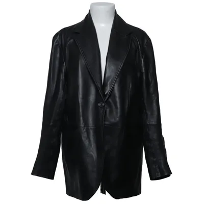 Blazer (Black) from Arket Acetate, Leather