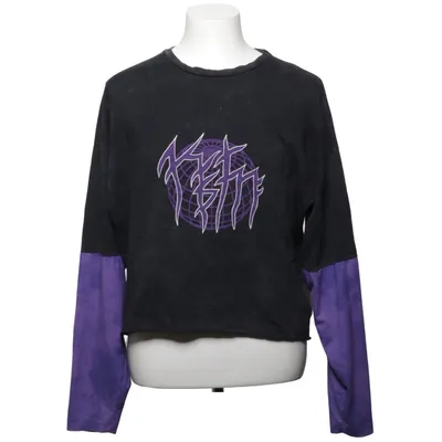 Långärmad t-shirt (Svart, Lila) från Jaded London Bomull, Elastan, Polyester