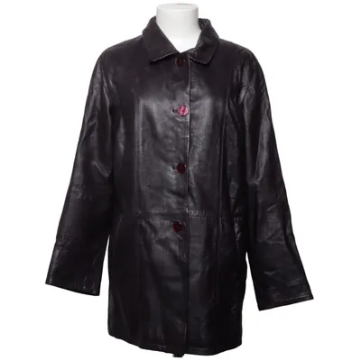 Leather coat (Gray) from Per Me Leather, Polyester