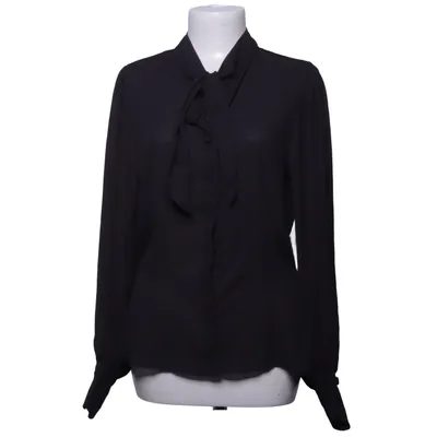 Pussy bow blouse (Black) from Unique Vintage Polyester