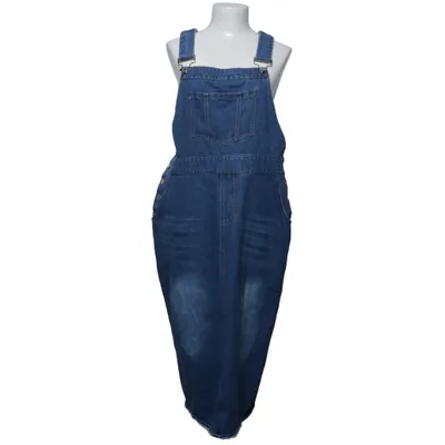 Hängselklänning (Blå) från Hengsheng Bomull, Polyester