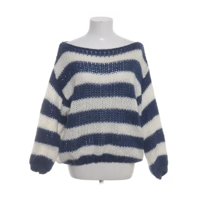Sweater (Blue, White) from Design by Si Acrylic, Mohair, Polyamide