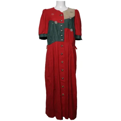 Dirndl (Röd, Grön) från H. Moser Bomull, Linne, Modal