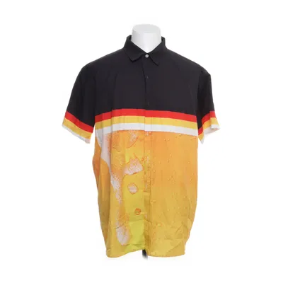Kortärmad skjorta (Svart, Flerfärgad) Elastan, Polyester