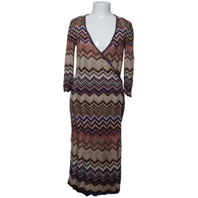 Slå-om-kjole (Lilla, Beige, Flerfarvet) fra Missoni Lindex Viscose