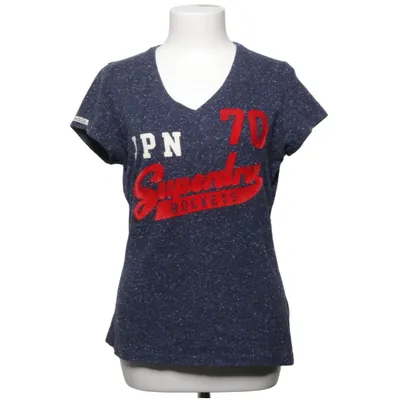 T-shirt (Blå, Rød) fra Superdry Bomuld, Polyester