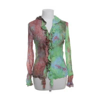 Blouse (Green, Black, Multicolored) from Wang li Cotton, Polyester