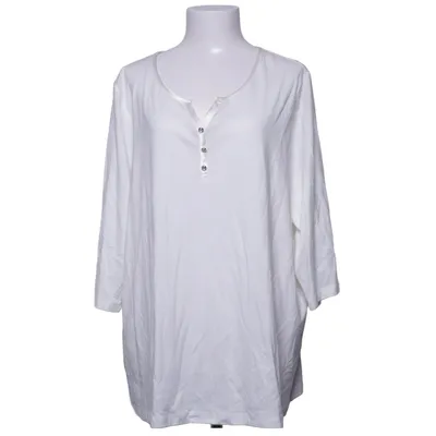 T-shirt manches longues (Blanc) de Atelier GS Coton, Modal