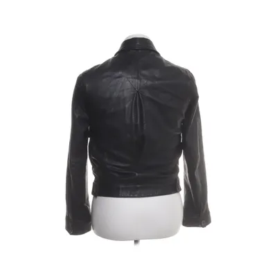 Læderjakke (Sort) fra Emilio Polyester, Læder