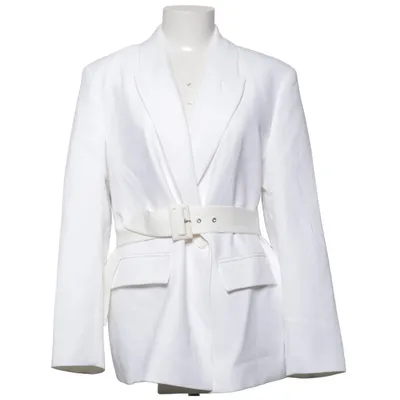 Blazer (White) from Dilvin Elastane, Polyester, Viscose
