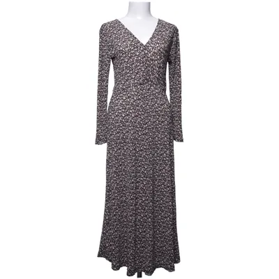 Långklänning (Svart, Beige) från Mango Polyester