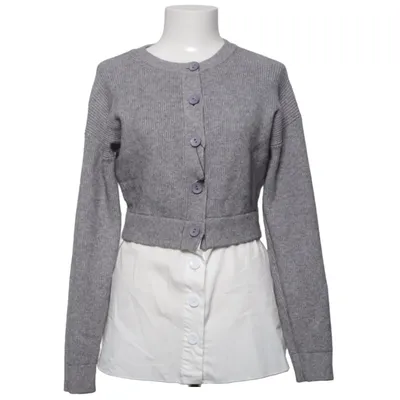 Cardigan (Grijs, Wit) van CC Fashion Polyamide, Polyester, Viscose, Wol