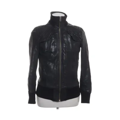 Leather jacket (Black) from Redissue Cotton, Polyester, Leather