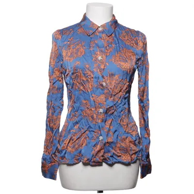 Shirt (Blauw, Oranje) van Wood Wood Viscose