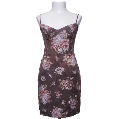 Jurk (Bruin, Meerkleurig) van H&M x Brock Collection Linnen, Lyocell, Polyester