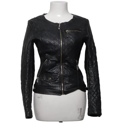 Bikerjakke (Sort) fra Yu & Me Polyester, Polyurethan, Viscose