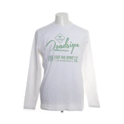 Long sleeve T-shirt (White, Green) from Roadsign Australia Cotton