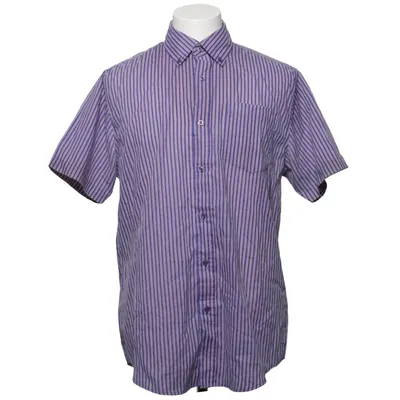 Short sleeve shirt (Purple, White) from Portonova Cotton, Polyester