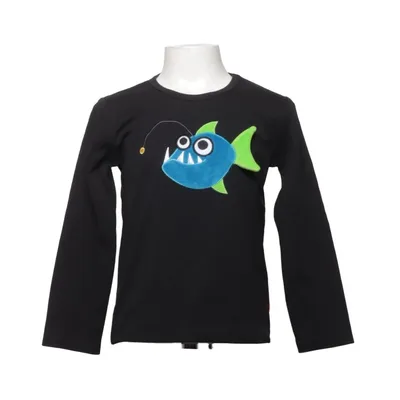 Långärmad t-shirt (Svart, Blå, Grön) från Lipfish Bomull, Polyester