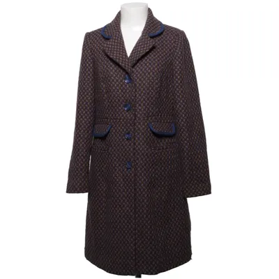 Jas (Bruin, Blauw, Meerkleurig) van King Louie Acryl, Polyamide, Polyester, Viscose, Wol