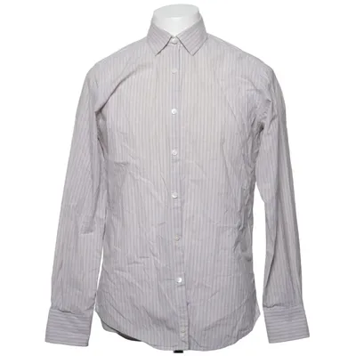 Skjorta (Grå, Vit) från Canali Bomull, Linne