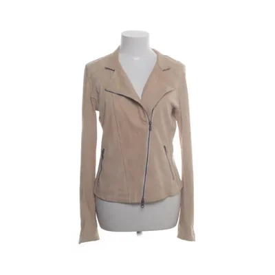 Biker jacket (Beige) from Montgomery Leather