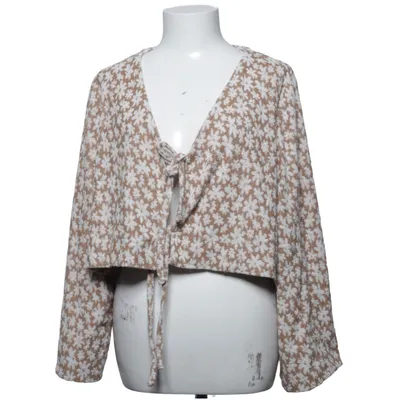 Wikkelblouse (Beige, Wit) van Bohème Katoen, Polyester