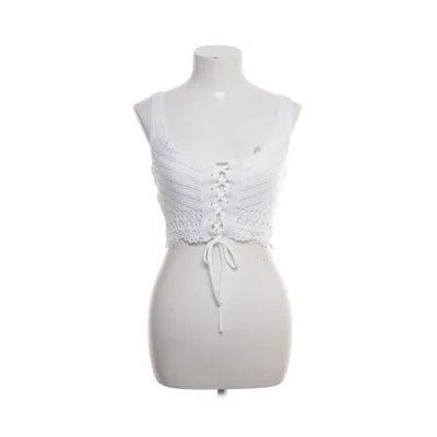 Crop top (Hvid) fra Hollister Bomuld, Elastan