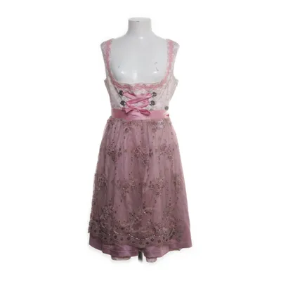 Dirndl (Pink, Multicolored) from Marjo Trachten Cotton, Polyester