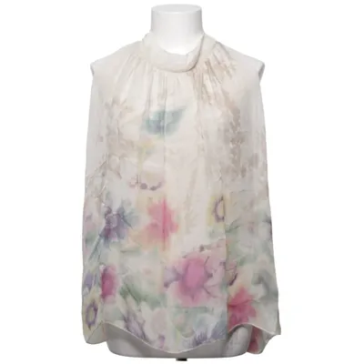 Tank Top (Beige, Multicolored) Elastane, Silk, Viscose