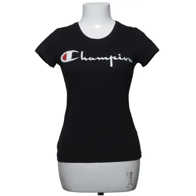 T-shirt (Zwart) van Champion Katoen, Polyester