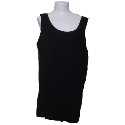 Tanktop (Zwart) van Zizzi Katoen, Elastaan