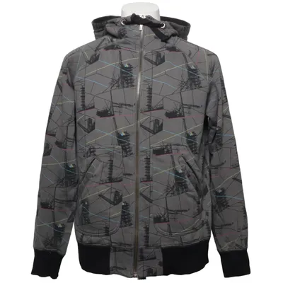 Hoodie (Gray, Black, Multicolored) from Warp Cotton, Polyester