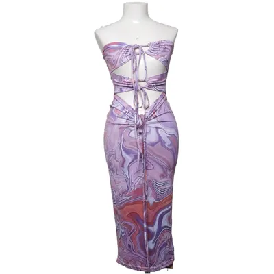 Halterneckklänning (Lila, Rosa, Vit, Flerfärgad) Elastan, Polyester
