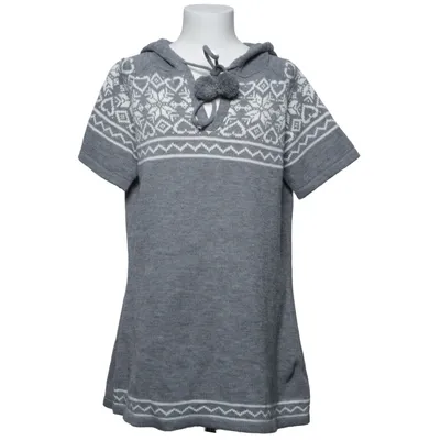 Robe à capuche (Gris, Blanc) de Okay Acrylique, Polyester