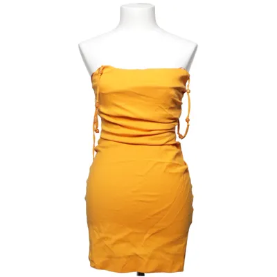 Robe (Jaune) de Zara Coton, Élasthane, Lin, Polyamide