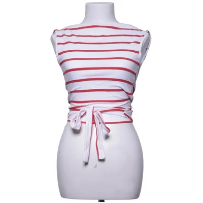 Wikkelblouse (Wit, Rood) van Weekend MaxMara Katoen, Elastaan