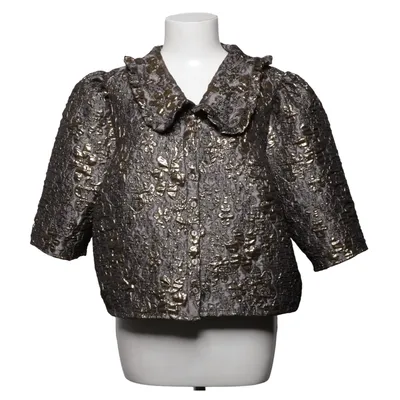 Top (Sort, Guld) fra Lindex Elastan, Metallfiber, Polyester