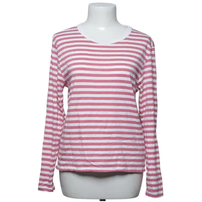 Long sleeve T-shirt (Pink, White) from Monki Cotton, Modal