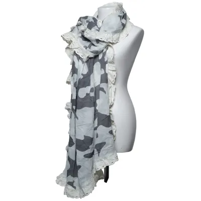 Shawl (Gray, White) from Blooming with Love