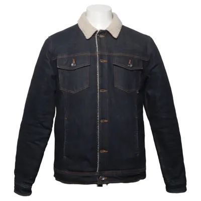 Fodrad jeansjacka (Blå, Beige) från WeSC Bomull, Elastan