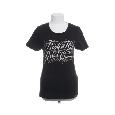 T-shirt (Black) from Queen Kerosin Cotton, Elastane