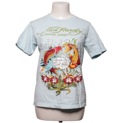 T-shirt (Blue, Multicolored) from Ed Hardy Cotton